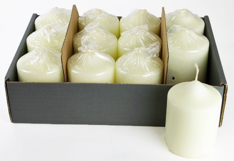 Picture of Church Candles Ivory 100mm x 70mm x 12pcs Ivory